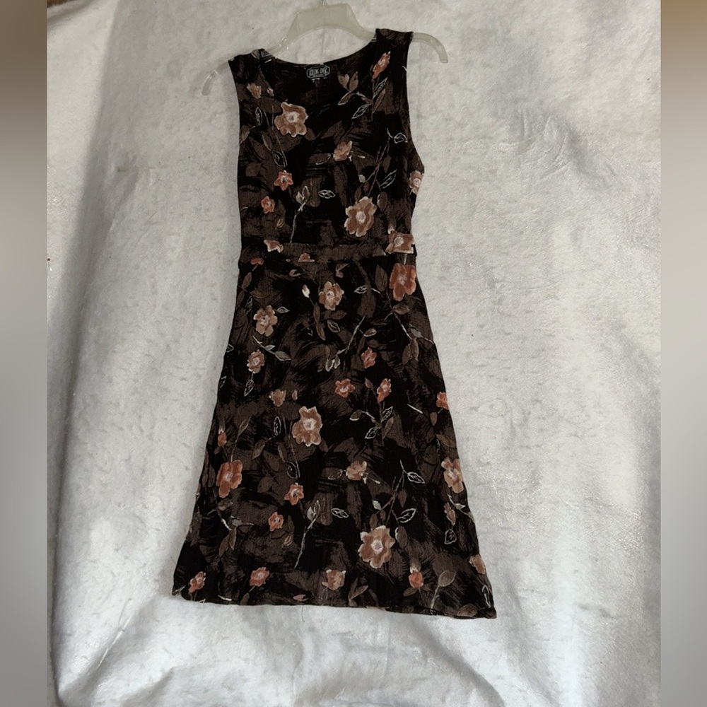 Iris Black Floral Sleeveless Summer Dress